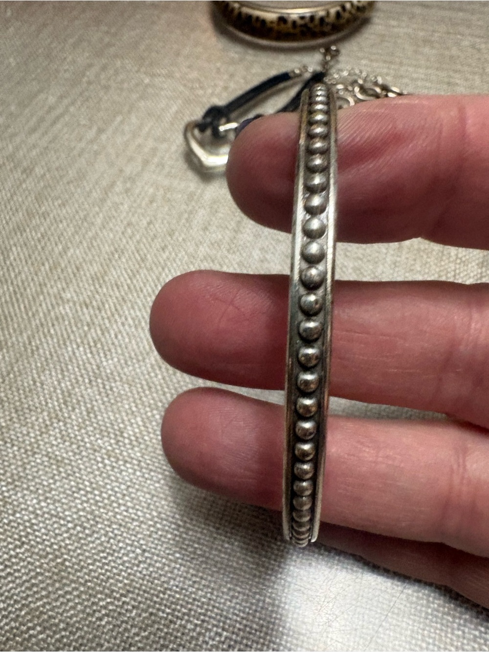 Silver Tone Slim Bangle Bracelet - Women's Accessory